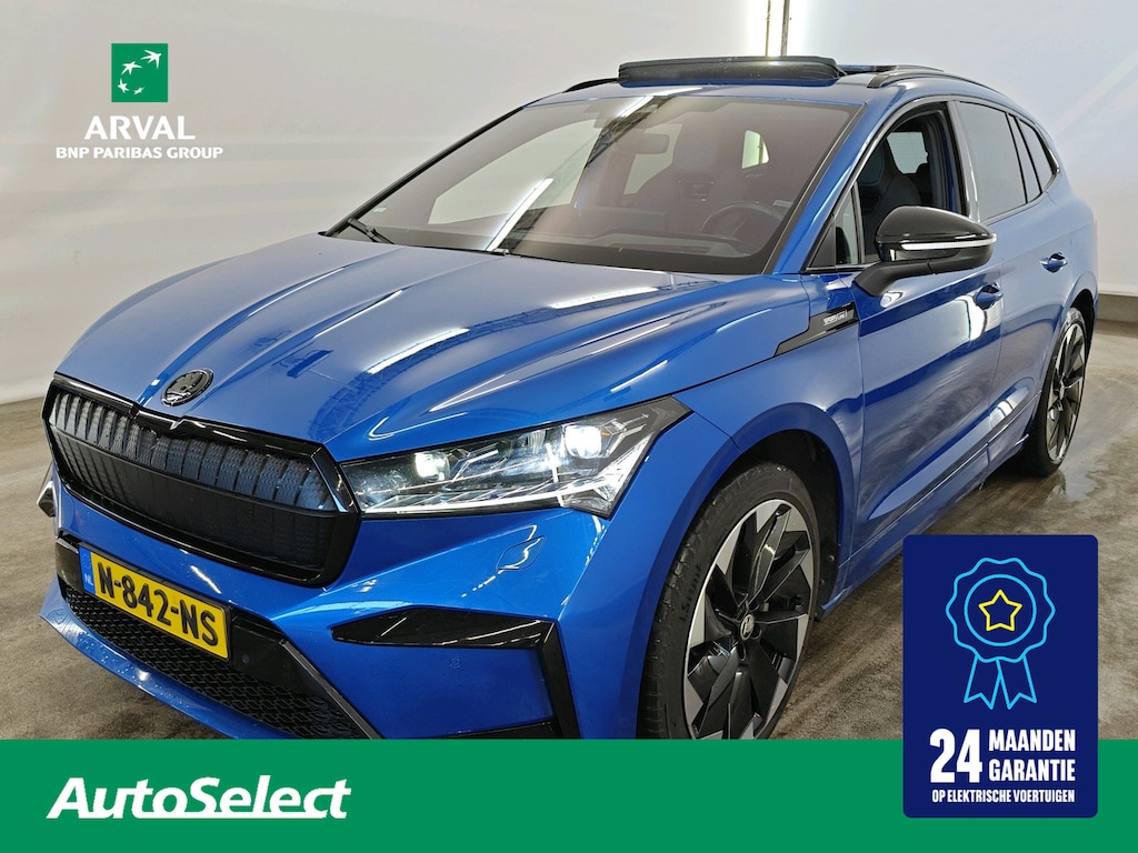 Skoda Enyaq iV 80 204pk Sportline |SOH 93% | Trekhaak|Panoramadak|Warmtepomp|Comfort Plus|Sport Plus|Klimaat Plus|Assistentie plus