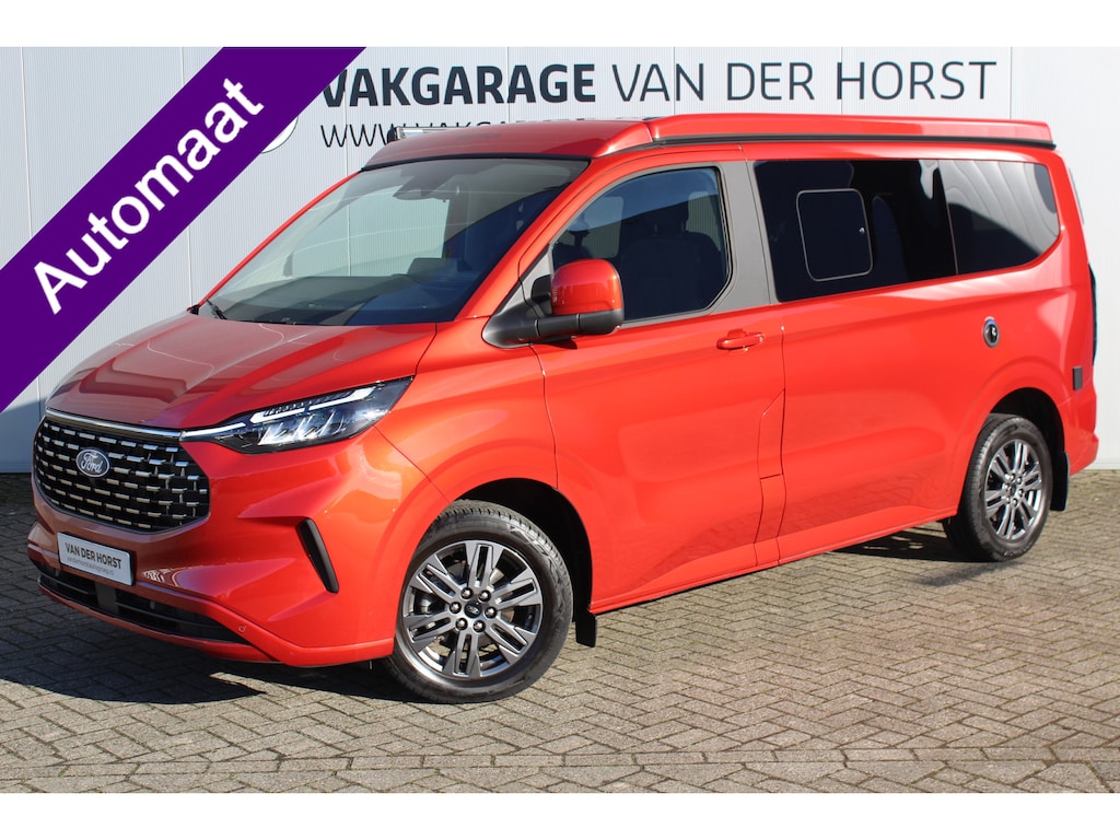 Ford Transit Custom 2.0-170pk Ecoblue 320 L1 Nugget Titanium Automaat. Fabrieksgarantie t/m 03-04-2029 ! 2.0-170pk Ecoblue 320 L1 Nugget Titanium Automaat. Navigatie, Camera, Cilmate Control, Cruise Control, Winter Pack, Metallic lak, LM wielen etc.