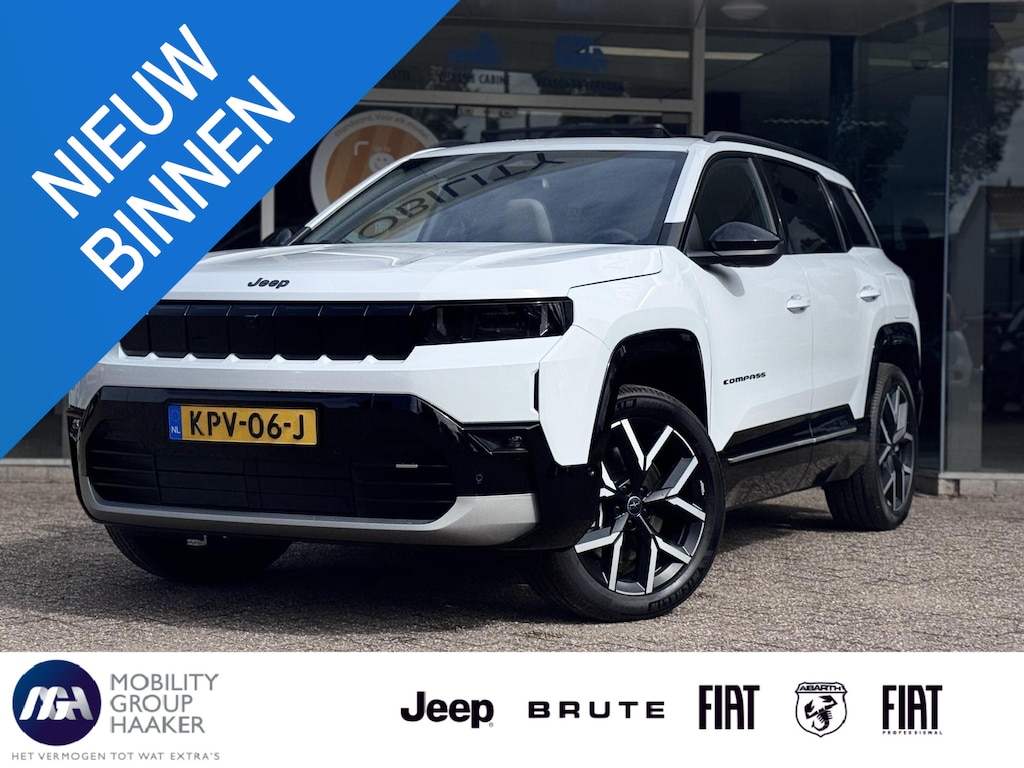 Jeep Compass Summit 74 kWh | Schuif-kanteldak | Massage-stoelen | Handsfree achterklep