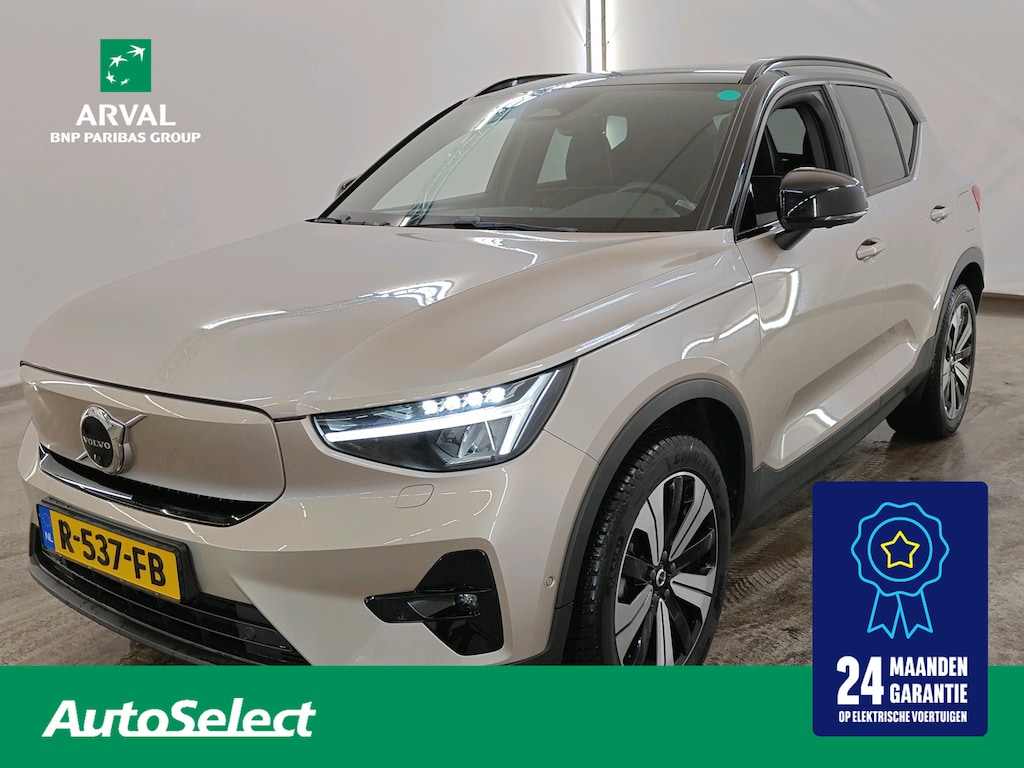Volvo XC40 78 kWh 408pk Recharge Twin Ultimate | SOH 92% | Panoramadak | Trekhaak | Extra getint glas| 360 Camera |Stoelverwarming