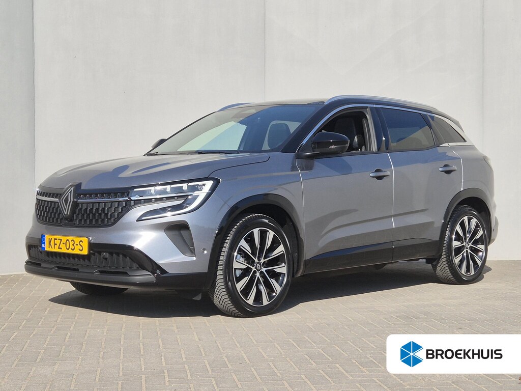 Renault Austral 1.2 E-Tech full hybrid 200 Techno / Fabrieksgarantie tot 05-2027 / Panorama Dak / 1.500 KG Trekgewicht / Adaptief Cruise Control / Camera 360° / Navigatie / Stuur-, Stoel- & Voorruitverwarming / Elektrische Bestuurdersstoel / 19” LM Wielen met All Season Banden /
