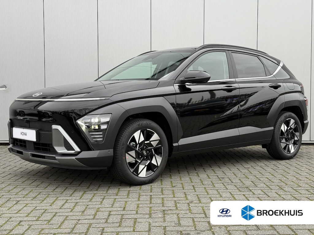 Hyundai Kona 1.6 GDI HEV Premium / Direct Leverbaar / Modeljaar 2026 / Navigatie / 18" LMV / Adaptieve Cruise Control / Parkeersensoren voor en achter / Stoelverkoeling / Stuurverwarming /