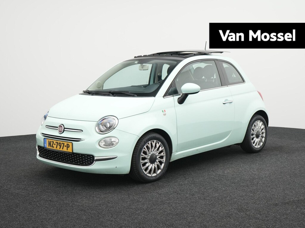 Fiat 500 0.9 TwinAir Turbo Lounge |  Panoramisch glazen zonnedak met elektrisch zonnescherm | start/stop systeem | Airco | 12 Maanden BOVAG Garantie |