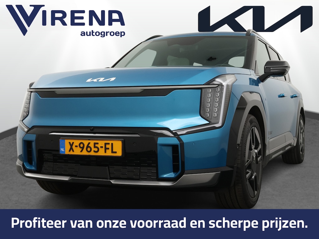 Kia EV9 Launch Edition GT-Line AWD 100 kWh - Navigatiesysteem 12,3 inch scherm - Batterijverwarming - Digitale Key - Head-up display - Bi-directioneel laden & Slimladen (V2G/V2H) - Fabrieksgarantie tot 10-2030