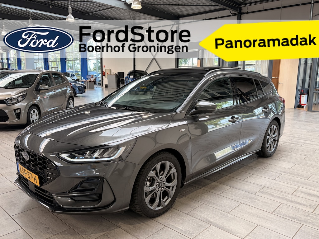 Ford Focus Wagon EcoBoost Hybrid 155 pk ST-Line | Pano | Winter Pack | Cruise control | Climate control | SYNC 4 | 4 seiz. banden |