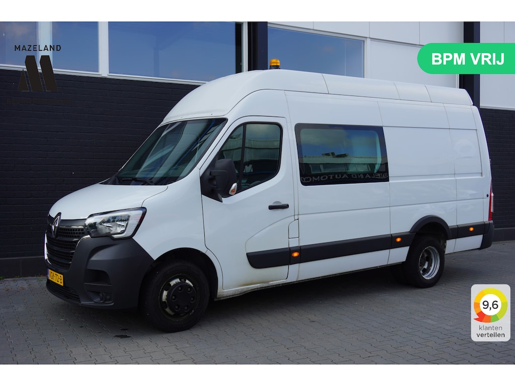 Renault Master 2.3 dCi 145PK L3H3 Dubbellucht Dubbelcabine EURO 6 - Airco - Navi - Cruise - €17.950,- Excl.