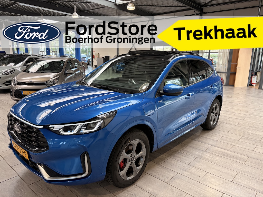 Ford Kuga 2.5 PHEV 243 pk ST-Line X | Trekhaak I AGR stoelen I Pano | Matrix LED I Adapt Cruise I Winter Pack | B&O | 360° Camera | 4 seizoenen banden