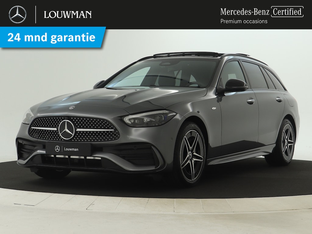 Mercedes-Benz C-klasse Estate 300 e Business Solution AMG | Premium Plus | Trekhaak | Nightpakket | 360°-camera | Head-up display | KEYLESS GO-comfortpakket | Antidiefstalpakket GUARD 360° Plus | Memorypakket | Burmester® 3D sound system |