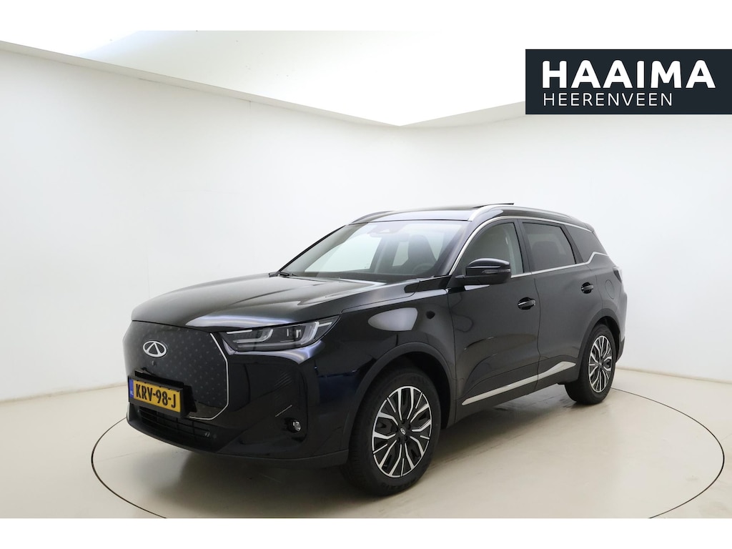 CHERY Tiggo 7 Plug-In Hybride 280pk Automaat Unique | 7 jaar Garantie | DEMO | Lederen bekleding met verwarming en ventilatie | Elektrisch schuif/kanteldak | Elektrische achterklep | Apple Carplay/Android Auto