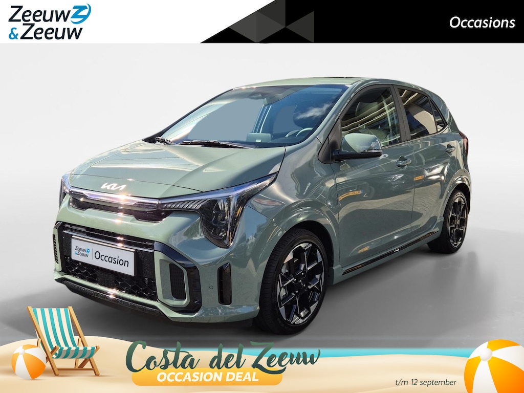 Kia Picanto 1.0 DPI GT-Line | Cruise Control | Climate Control | Navigatie | Camera | Stoelverwarming | Stuurverwarming | Open Dak | Lederen Bekleding |