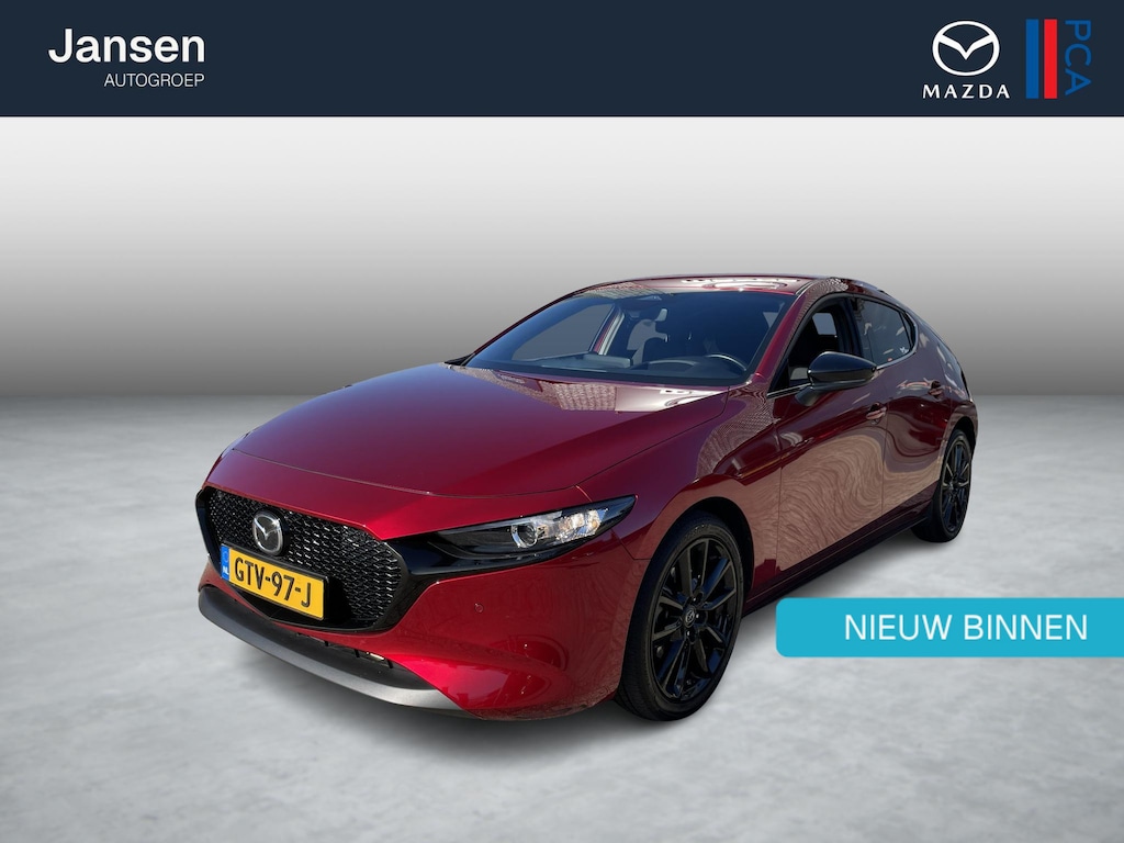 Mazda 3 2.5 e-SkyActiv-G M Hybrid 140 Homura , Navi, Clima, Cruise, Stoelverwarming, Camera, Apple Carplay, Android Auto, LMV 18 Inch, PDC