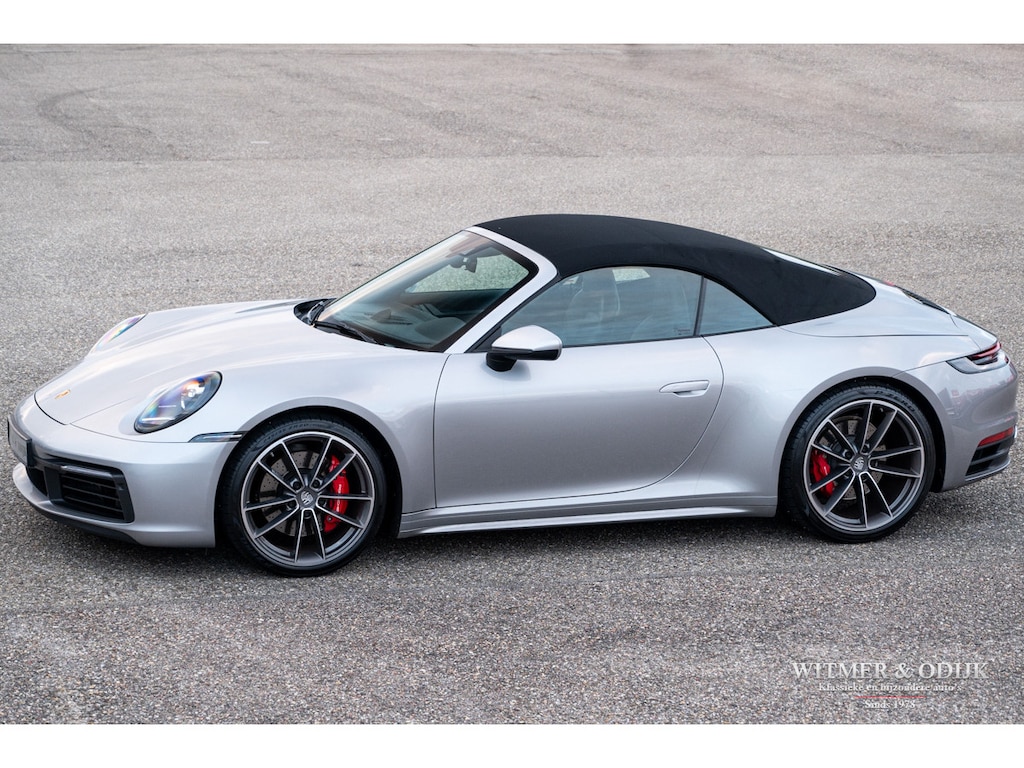 Porsche 911 Cabrio 3.0 Carrera S GT zilver, schakelb. sportuitlaat