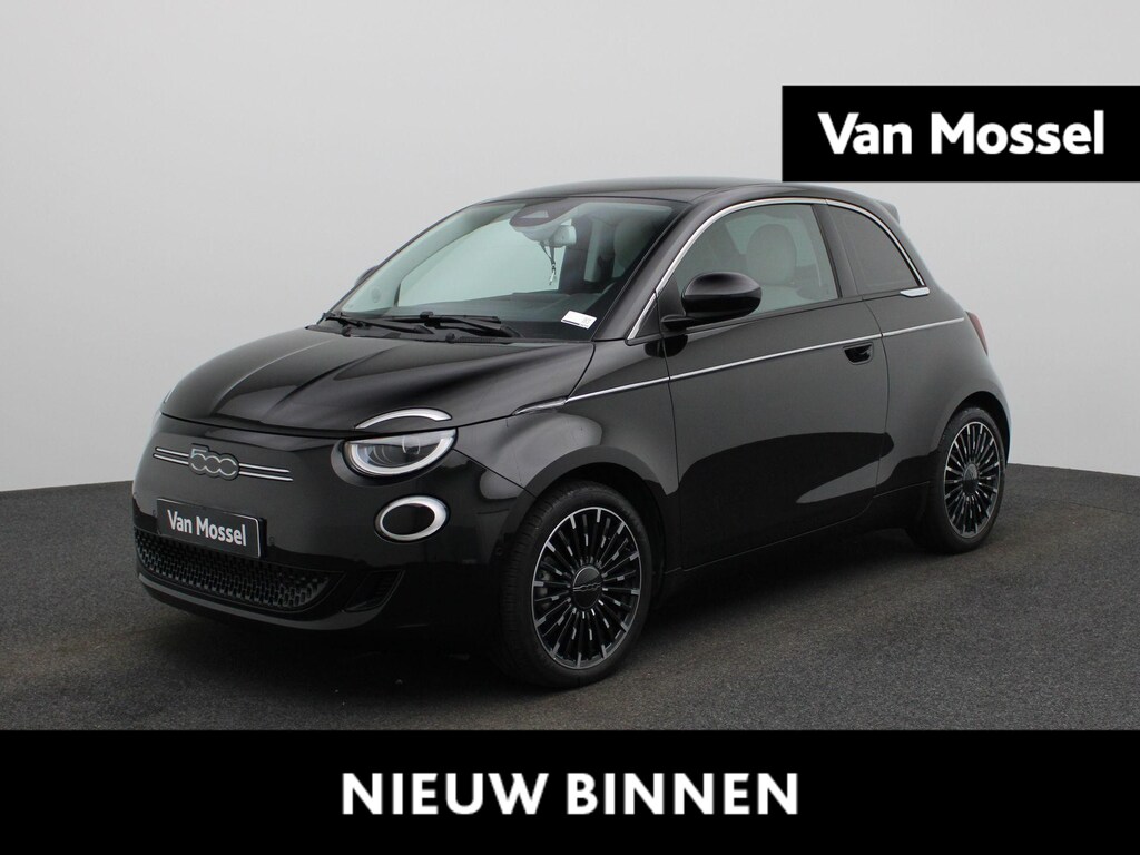 Fiat 500e 42 kWh La Prima by Bocelli | ACHTERUITRIJCAMERA | STOELVERWARMING | APPLE CARPLAY - ANDROID AUTO | LEDEREN BEKLEDING |