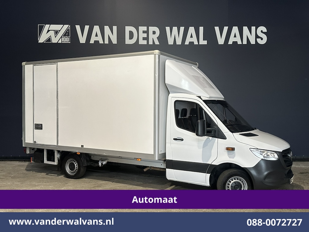 Mercedes-Benz Sprinter 314 CDI 143pk 9G-Tronic Automaat Bakwagen 22m3 KUUB Laadklep Zijdeur Euro6 Airco | LAT om LAT | Leder Bijrijdersbank
