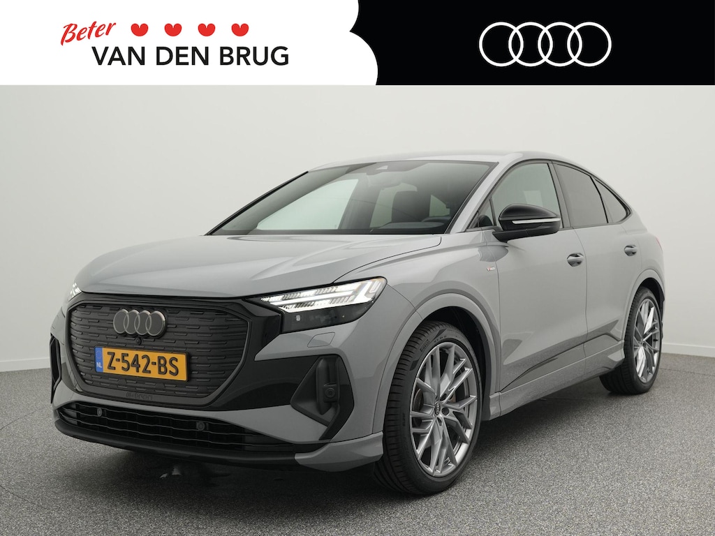 Audi Q4 Sportback e-tron 45 S Edition 286 PK 82 kWh | Matrix LED | Trekhaak | Achteruitrijcamera | Climate Control | Stoelverwarmig | Sonos Premium Sound | Elek. Achterklep | Navigatie |