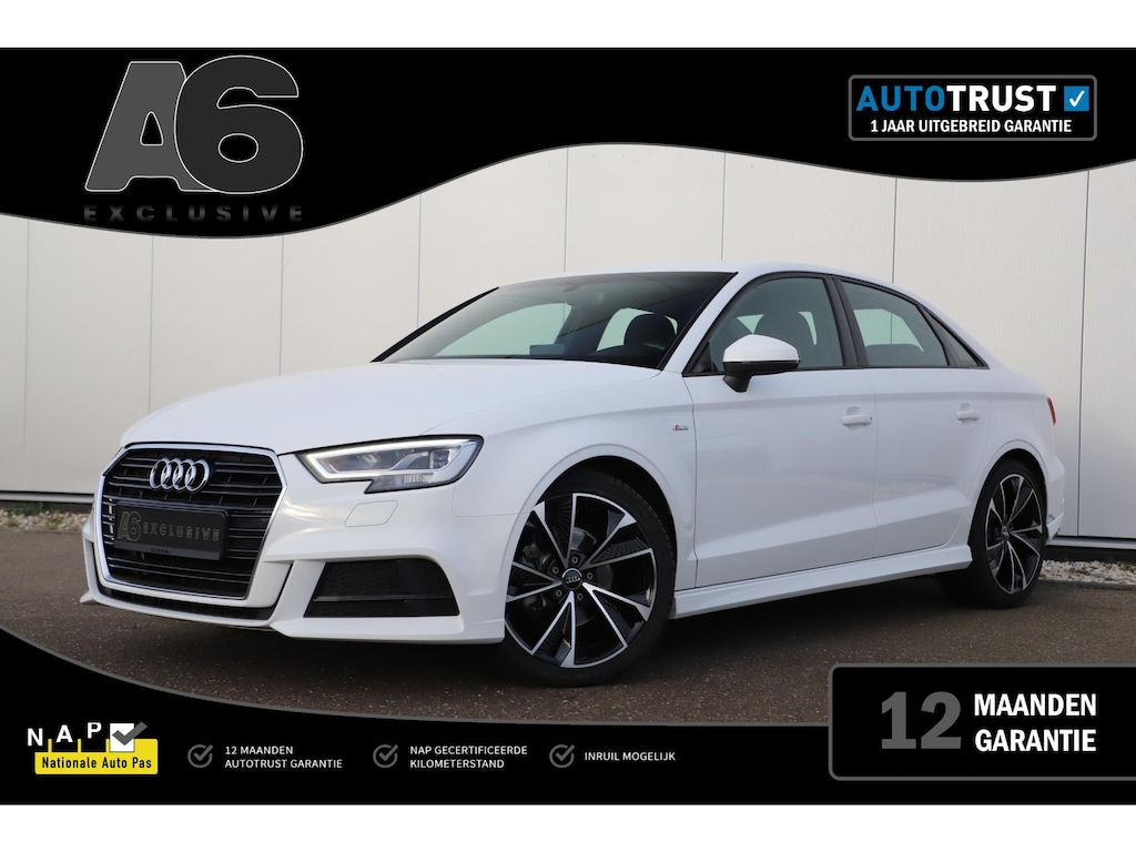 Audi A3 Limousine 30 TFSI Sport S Line Edition Automaat Half Leder Sportstoelen Nieuwe 18 inch Velgen Vredestein All-season Banden! Full LED Navigatie Bluetooth Climate Cruise Parkeersensor