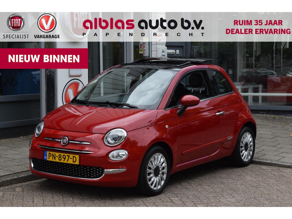 Fiat 500 0.9 TwinAir Turbo Lounge|Leer|Nav|Schuifdak