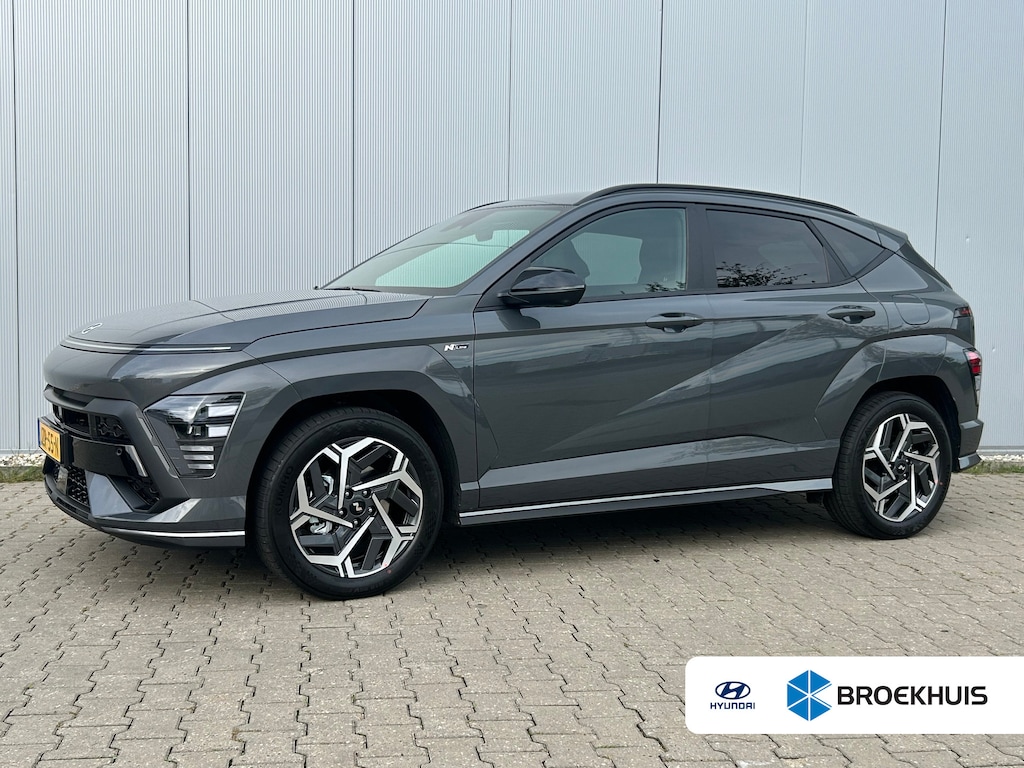 Hyundai Kona Hyudai N Line Navigatie Full Map | Cruise Control Adaptief | Stoelverwarming+verkoeling Voorzijde | Elektrische Achterklep |