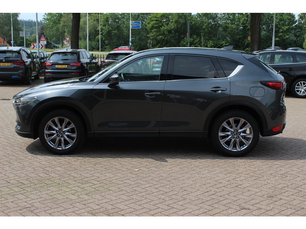 Mazda CX-5 2.0 SkyActiv-G 165 Luxury / Trekhaak / 360Camera / Head-up / Leder / Bose / Keyless / 19'' / Dodehoek / Navigatie / DAB / Stoelventilatie+Verwarming / Cruise Control