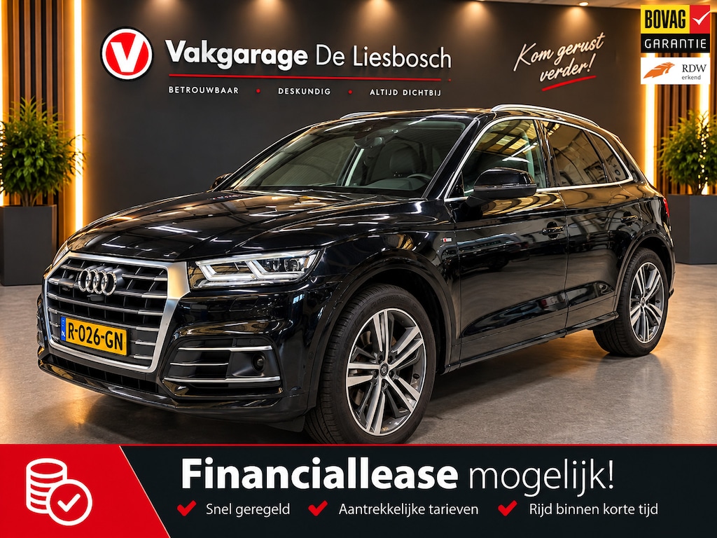 Audi Q5 2.0 TFSI quattro Sport S Line Black Edition / 360 camera / leder / Panoramadak / trekhaak
