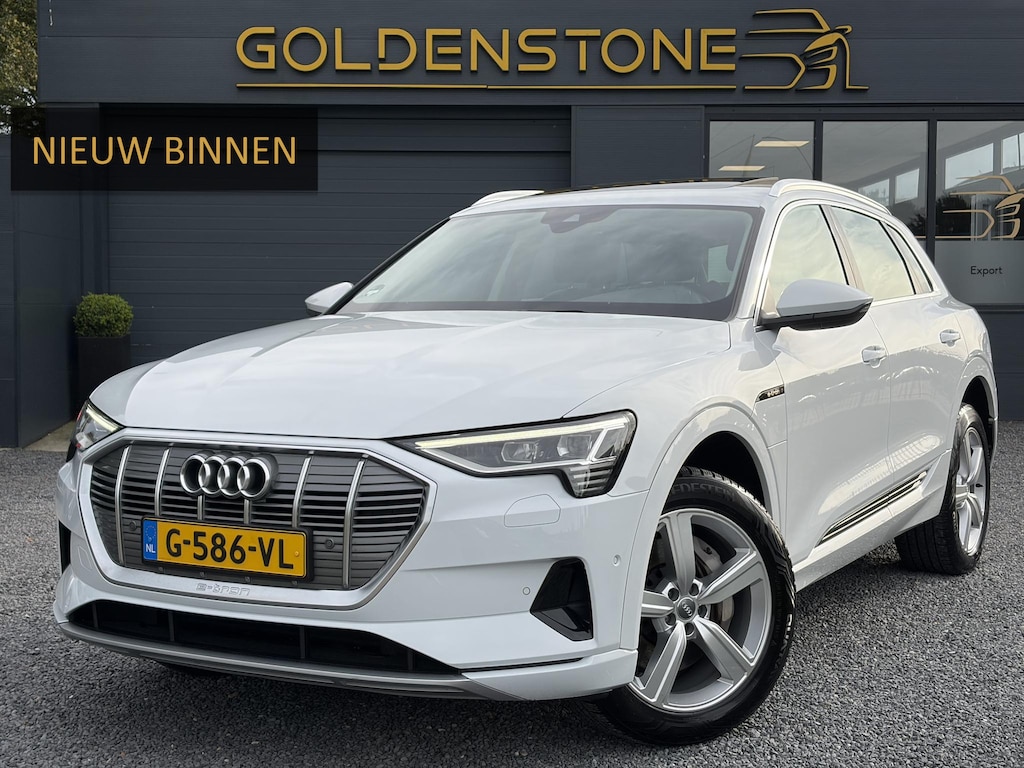 Audi E-tron e-tron 50 quattro Launch edition plus 71 kWh ✓SOH 87.83%✓Pano✓Stolverw✓Keyless✓Leder✓Virtual Cockpit✓Carplay✓Navi✓Clima✓Cruise✓Pdc V+A✓Rijstrooksensor✓19" Lm velgen✓Bj 12-2019✓N.A.P✓Apk tot 10-2027