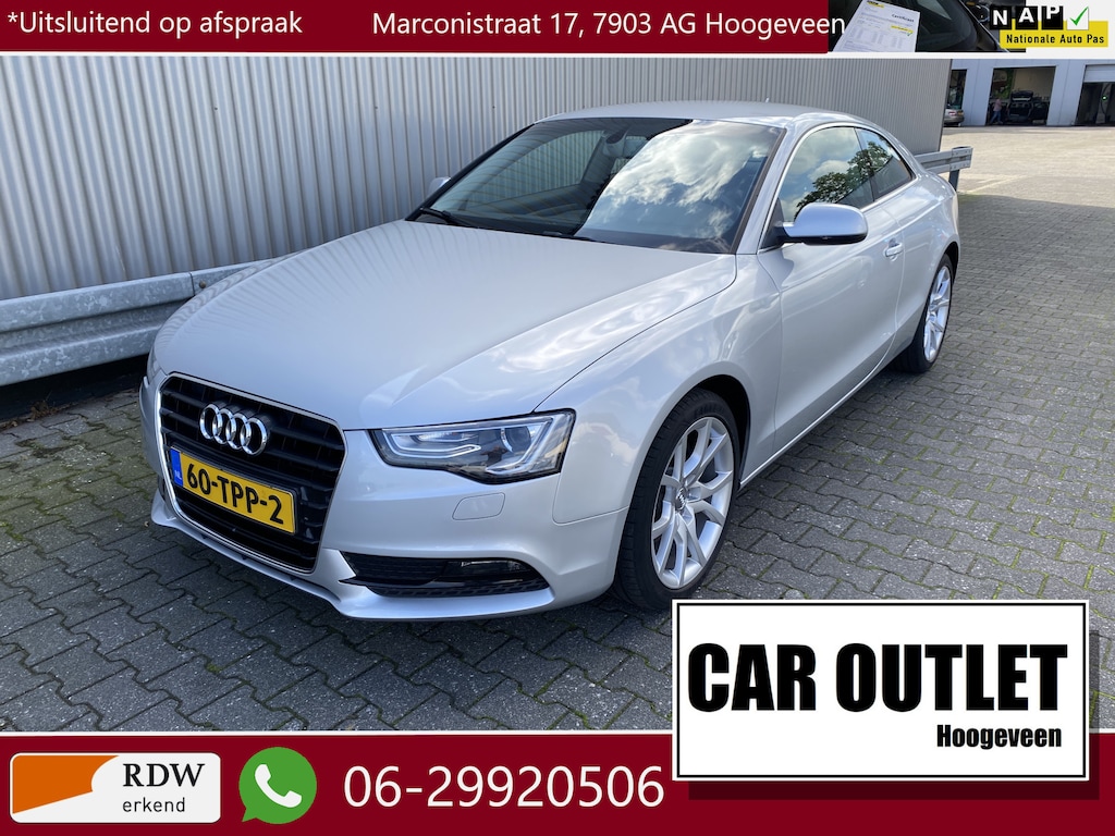 Audi A5 Coupé 1.8 TFSI Pro Line 159Dkm.NAP, Leer, Clima, Stoelvw, Navi, CC, PDC, LM, – Inruil Mogelijk –