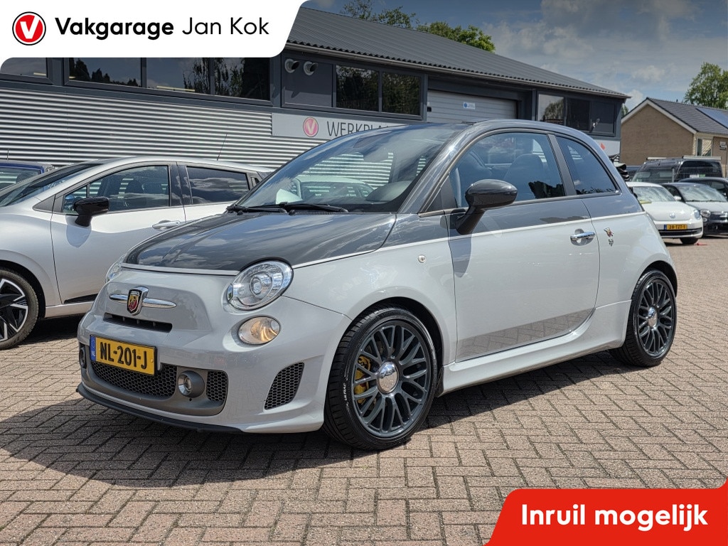 Fiat 500 1.4 T-Jet Abarth Turismo 165pk, sabelt interieur.