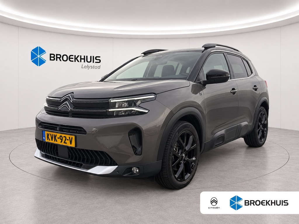 Citroën C5 Aircross 1.6 PLUG-IN HYBRID 180PK MAX AUTOMAAT / NAVI / LEDER / CLIMA / FULL-LED / PDC / 19" LMV / CAMERA / KEYLESS / PANO. DAK / ADAPT. CRUISECONTROL / NIEUWSTAAT !!