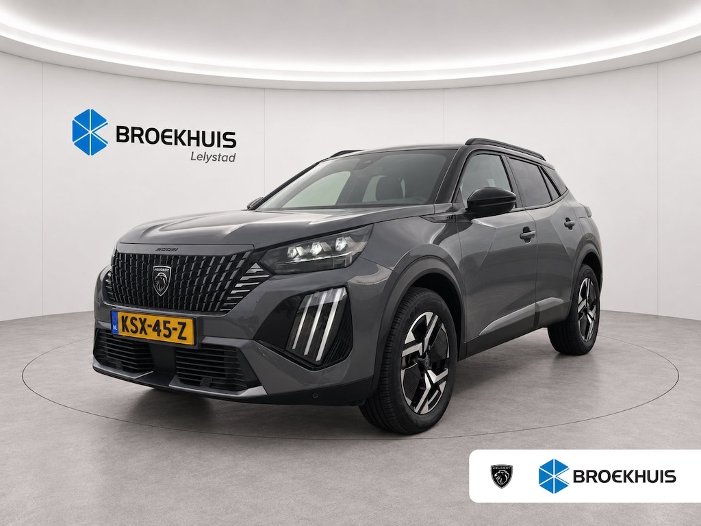 Peugeot 2008 1.2 PURETECH 130PK GT PACK AUTOMAAT / NAVI / LEDER / CLIMA / LED / PDC / 17" LMV / APPLE CARPLAY / KEYLESS / CAMERA / ADAPT. CRUISECONTROL / NIEUWSTAAT !!