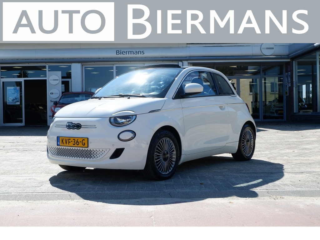 Fiat 500C 42 kWh ICON / INCL 12mnd BOVAG / Apple carplay / Camera / Stoelverwarming