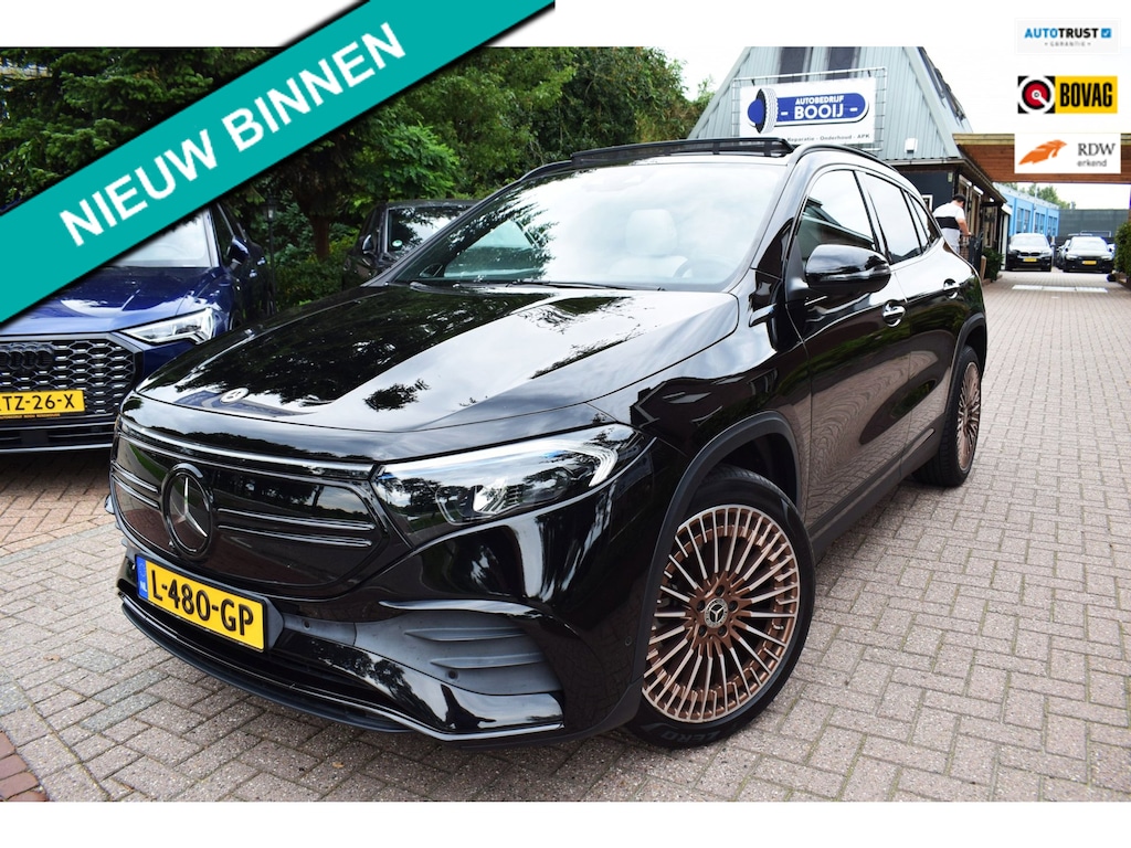 Mercedes-Benz EQA 250 Edition 1 67 kWh PANO DAK/ADAP CRUISE/HEAD-UP/CARPLAY/NL-AUTO/LEDER/CAMERA 360/PDC V+A/XENON/20"/STOEL VERW