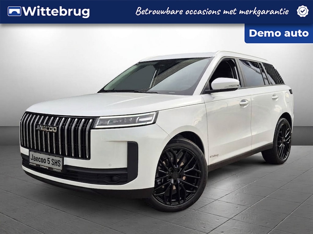 Jaecoo 5 1.5 T-GDi SHS-H Exclusive Full Hybride Automaat met 20 Inch Lichtmetalen velgen, lederen bekleding, Navigatie en Camera Direct leverbaar!