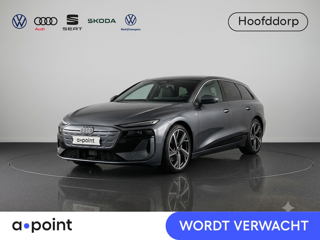 Audi A6 Avant e-tron Advanced edition 83 kWh 286 pk | SOH 100% | Verlengde garantie | Navigatie | Warmtepomp | Trekhaak (wegklapbaar) | Parkeersensoren (Park assist) | Rondomzicht camera | Elektr. voorstoelen | Multimedia scherm passagier |