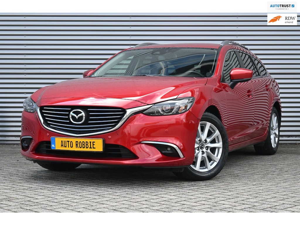 Mazda 6 Sportbreak 2.0 165-PK, Airco, Ecc, Cruise, Navi, Lmv, Pdc, Trekhaak.