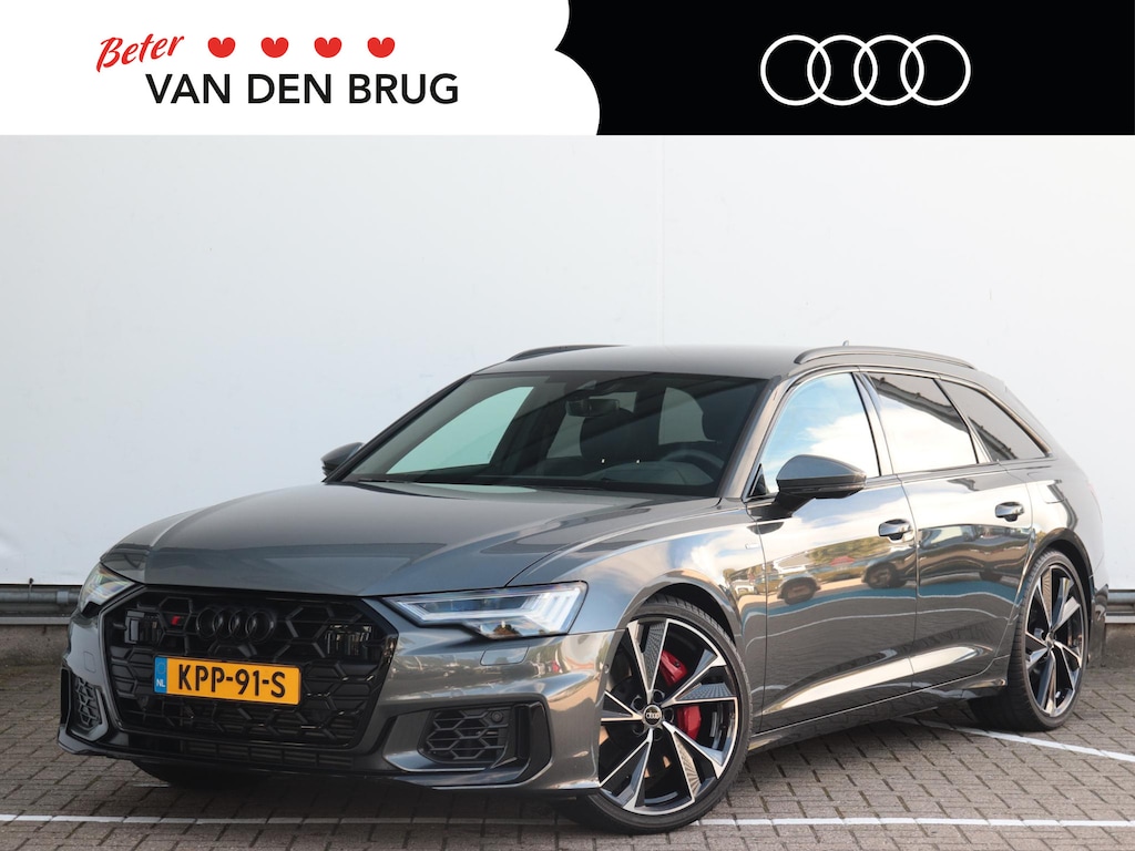 Audi A6 Avant 55 TFSI e quattro S edition Competition | Trekhaak | Leder + memory | HD-Matrix LED | Stoel- en stuurverwarming | 360° camera |
