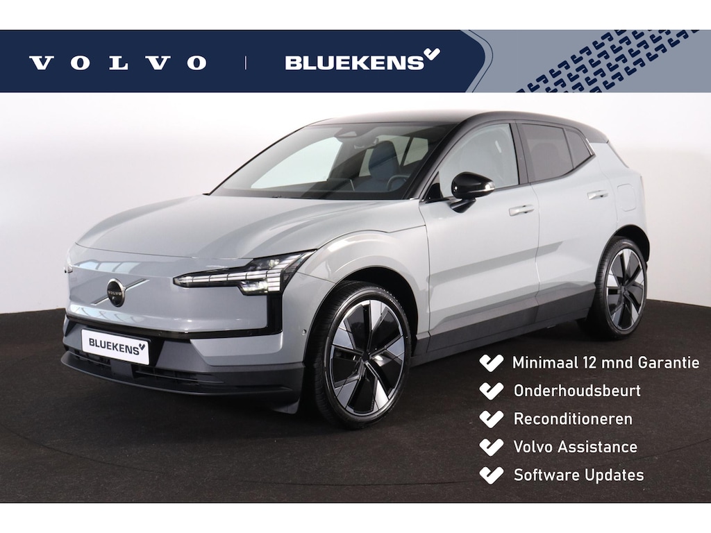 Volvo EX30 Single Motor Extended Range Ultra 69 kWh - Panoramadak - Climate Pack - IntelliSafe Assist - 360º Camera - Harman Kardon audio - Verwarmde voorstoelen & stuur - Parkeersensoren voor & achter - Elektr. bedienb. voorstoelen met geheugen - Extra getint glas - 20'' LMV