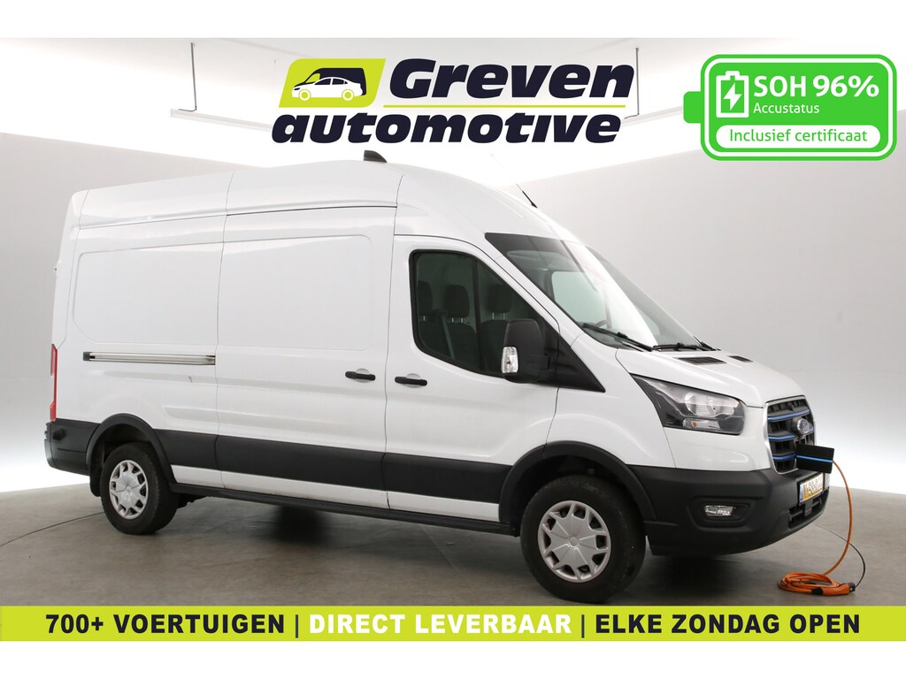 Ford E-Transit L3H3 68 kWh | Snelladen | SOH 96% | Clima | Camera | 3 Zits | Carplay | Cruise | Navi | Parkeersens.