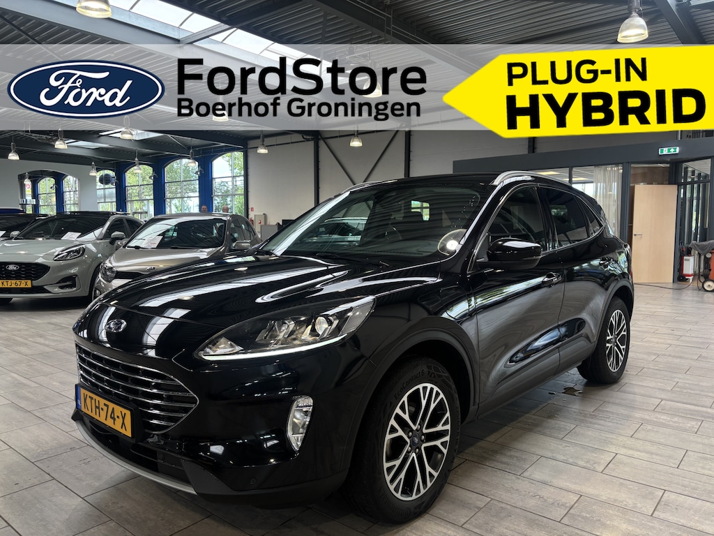 Ford Kuga 2.5 PHEV 225 pk Titanium | Trekhaak | Winterpack | Elekt. achterklep | Keyless | 18" LMV | 100% dealer onderhouden |