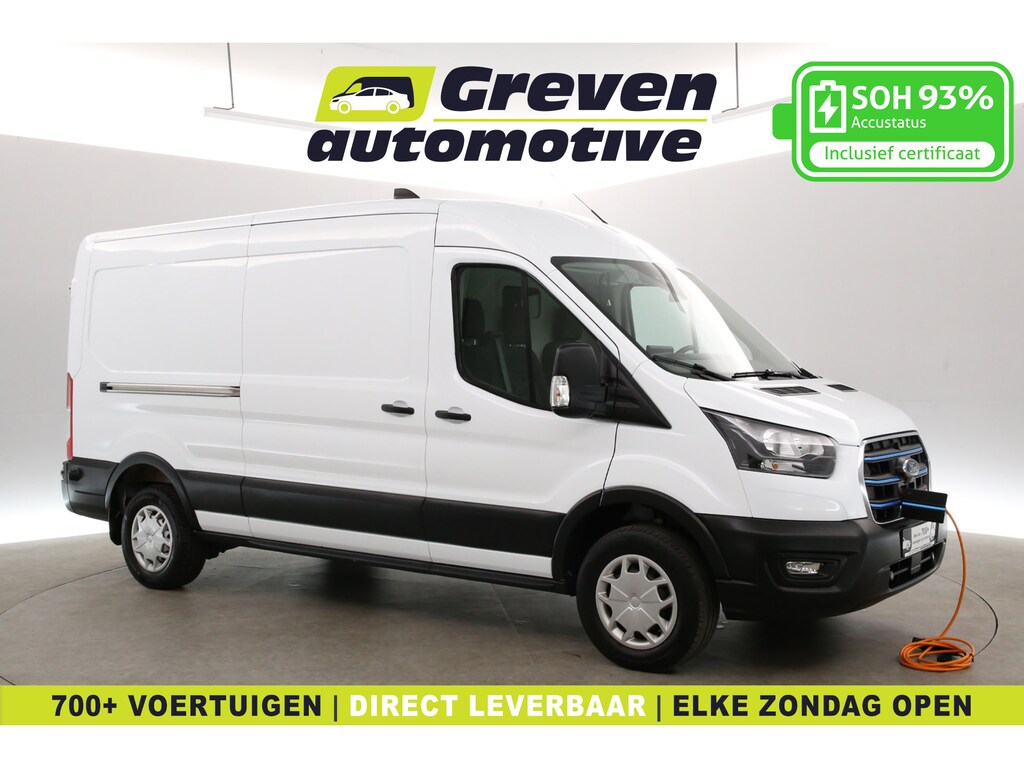 Ford E-Transit L3H2 68 kWh | Snelladen | SOH 93% | Camera | Clima | Cruise | 2xSchuifdeur | 3 Zits | Carplay