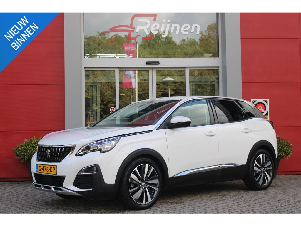 Peugeot 3008 1.2 130PK AUTOMAAT ALLURE | LEDEREN BEKLEDING | TREKHAAK | ELEKTRISCH BEDIENBARE BESTUUDERSSTOEL MET GEHEUGENFUNCTIE | ADAPTIVE CRUISE CONTROL | ELEKTRISCH BEDIENBARE ACHTERKLEP | APPLE CARPLAY/ANDROID AUTO | NAVIGATIE | STOELVERWARMING | ALL SEASON BANDEN | 19" LICHTMETALEN VELGEN | KEYLESS ENTRY/START | DODEHOEK DETECTIE | DRAADLOZE TELEFOONLADER |