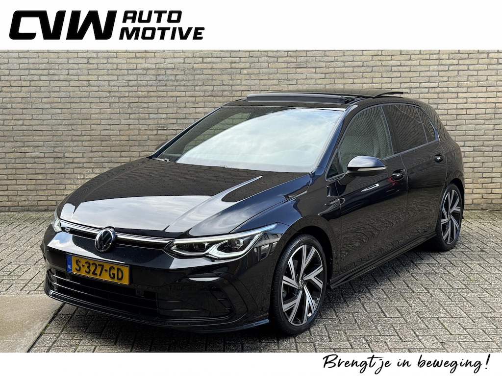 Volkswagen Golf 1.5 eTSI R-Line 150pk | Panoramadak | Virtual cockpit | Camera | Navigatie | Sportstoelen | Adaptieve cruise | Stoel&stuurverwarming | Sfeerverlichting | Apple CarPlay | 18 inch velgen | LED | DAB | Volledig onderhouden