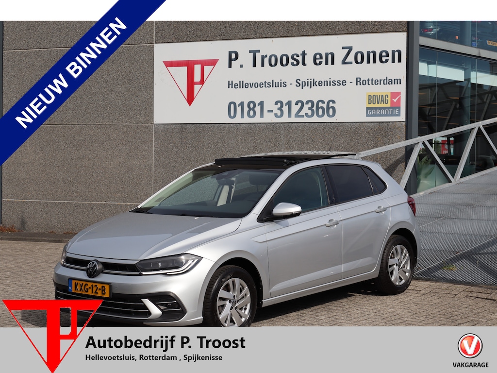 Volkswagen Polo 1.0 TSI Panoramadak/Apple carplay/Digitale teller/Stoelverwarming/Achteruitrijcamera/Adaptieve cruise control/Navigatie/Parkeersensoren/Climate control/DAB