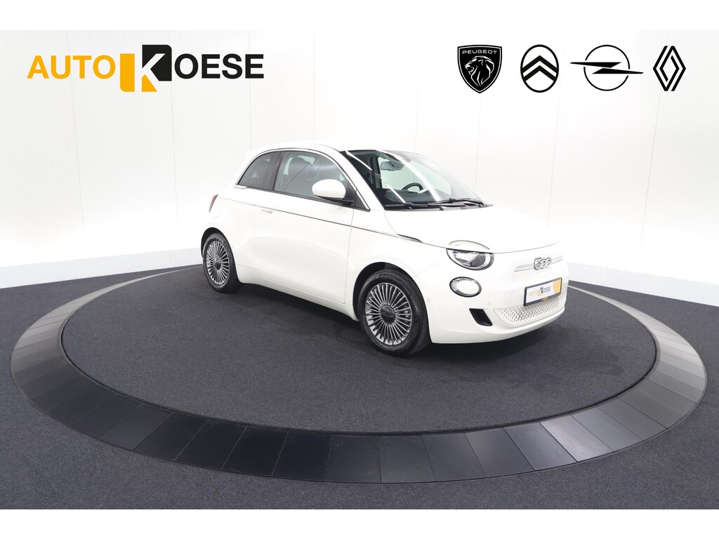 Fiat 500 Icon 42 kWh | 96.4% SoH | Dodehoekdetectie | Camera | Parkeersensoren | Pack Winter