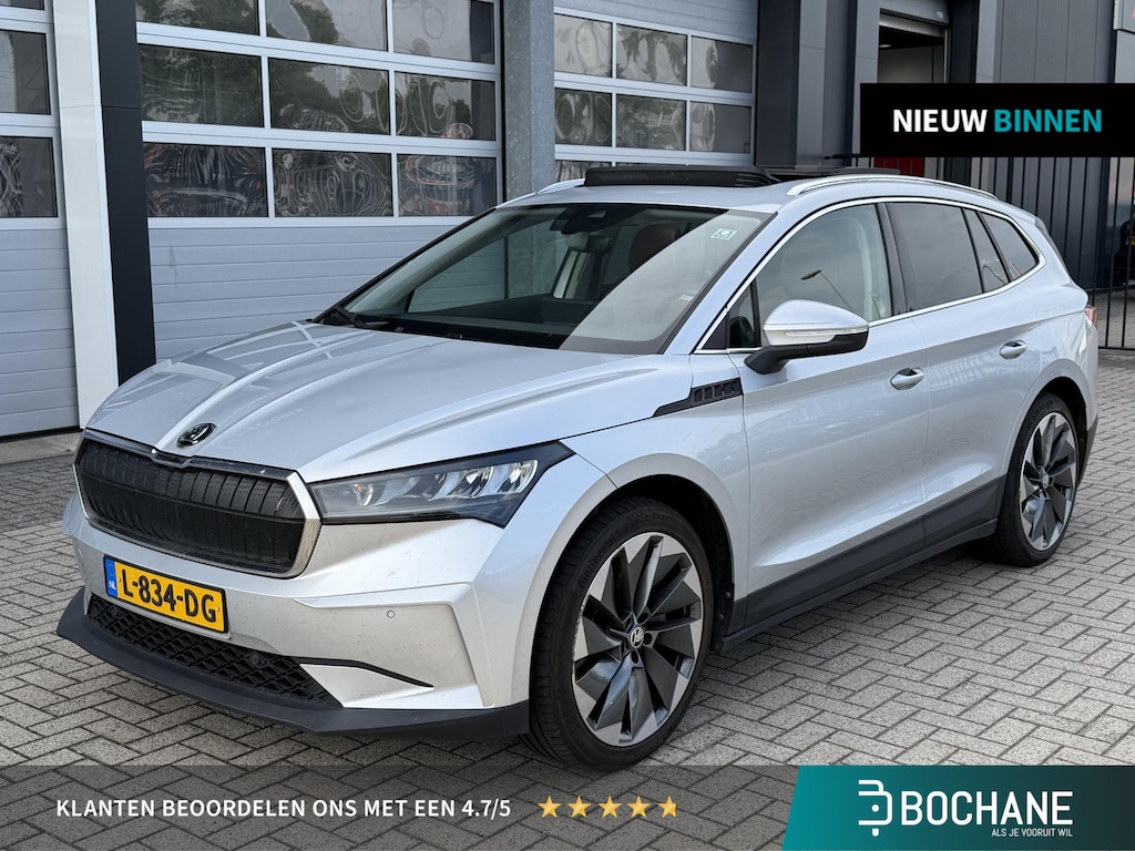 Skoda Enyaq iV 80 | 90% SoH | Panoramadak | Leder | Warmtepomp | Stoel- en stuurverwarming | Lichtmetalen velgen 21"