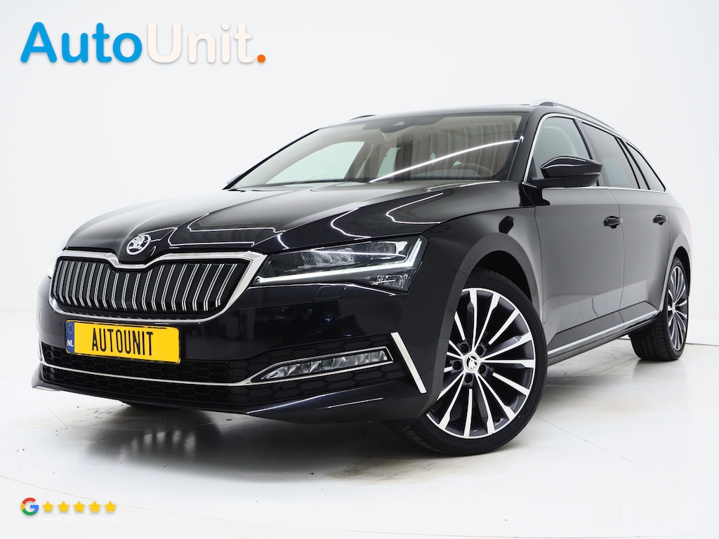 Skoda Superb Combi 1.4 TSI iV Laurin & Klement | Panoramadak | Leder | Trekhaak | Stoelkoeling | Massage | Canton | 360 | Memory