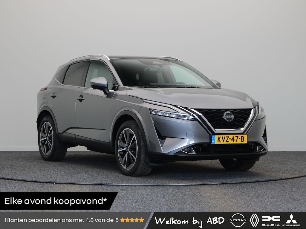 Nissan Qashqai 158pk MHEV Xtronic Tekna | Trekhaak | stuur-stoel en voorruit verwarming | Bose | Head-up display |