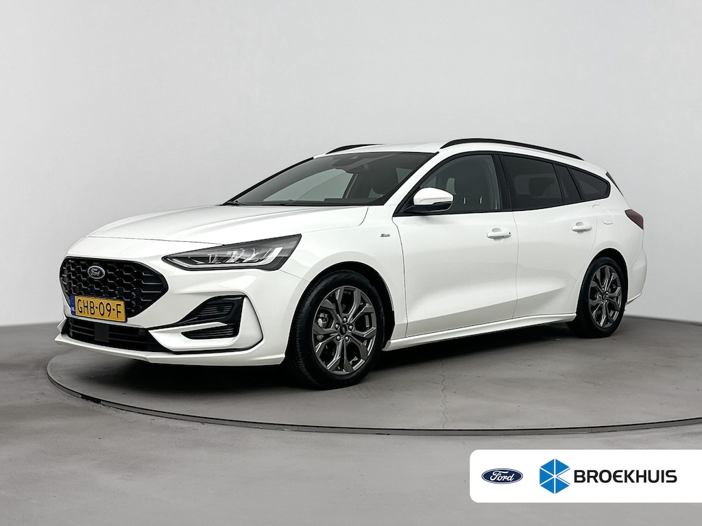 Ford Focus Wagon 1.0 EcoBoost Hybrid ST Line | Automaat | 100% Dealer o.h. | Trekhaak | Winter-pack | LED | Apple carplay / andriod auto | Privacy-glass