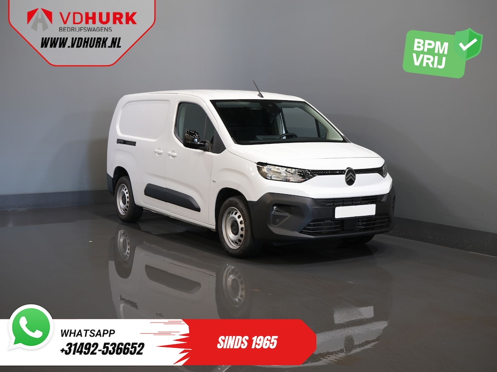 Citroën Berlingo 1.5 HDi 100 pk L2 Carplay/ Stoelverw./ 3Pers./ Virtual Cockpit/ Climate/ Keyless/ Navi/ Camera/ Cruise/ PDC