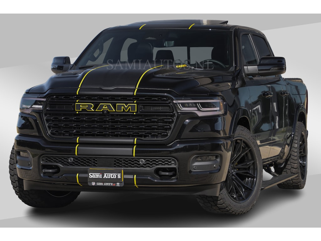 Dodge Ram Limited Night H.O 540HP 706Nm | Massage + Full Option | De Meest Luxe en Volle Pick-Up in zijn Klasse | Comfortabele Dubbele Cabine met Royale 5 Zitplaatsen | BPM vrij | Nu Leverbaar uit Voorraad | Voorraad Nr 2356 - 0990 | De specialist in Amerikaanse pick‑ups in Nederland en Europa.