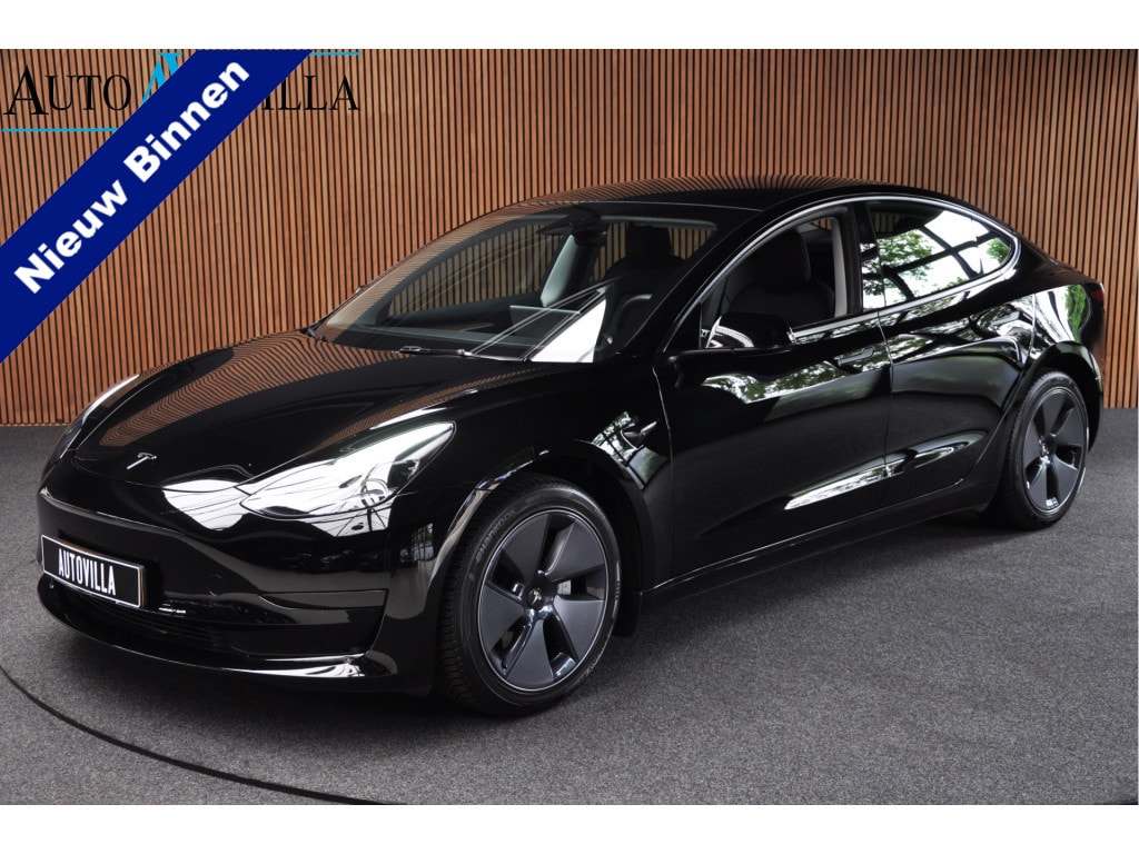 Tesla Model 3 RWD Panodak Leer 360° ACC Climate Stuur- & Stoelverwarming voor & achter LM velgen PDC Elektr. achterklep Elektr. verst. stuurwiel Elektr. verstelb. stoelen Metallic lak  1e Eigenaar BTW auto